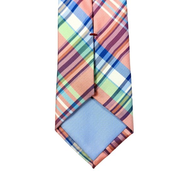 Tommy Hilfiger Spring/Summer Silk Plaid Necktie - 58" x 3.25" - Picture 5 of 6
